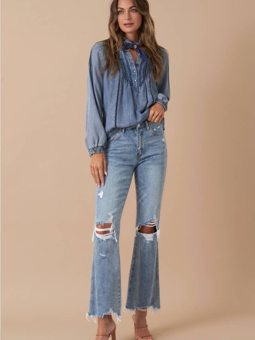 Insane Gene Mid-Rise Boyfriend Crop Flare Jeans